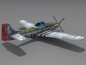 p51 mustang 3D Model