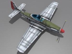 p51 mustang Modello 3D