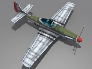 p51 mustang 3D Model