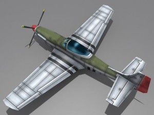 p51 mustang Modello 3D