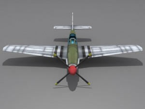 p51 mustang Modello 3D