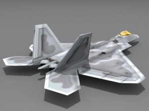 fa22 a raptor 3D मॉडल