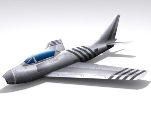 f86 sabre Modelo 3D