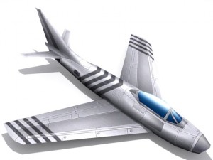 f86 sabre Modello 3D