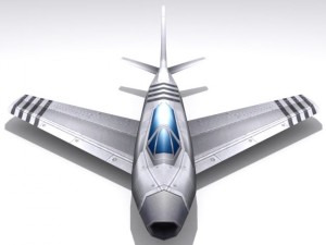 f86 sabre Modello 3D