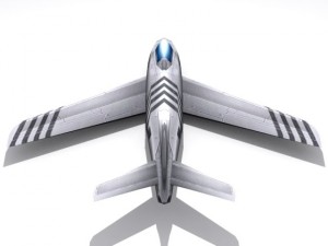 f86 sabre Modello 3D