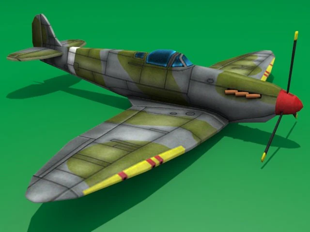 spitfire 3D Model .c4d .max .obj .3ds .fbx .stl .blend 