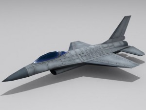 f16 fighting falcon Modelo 3D