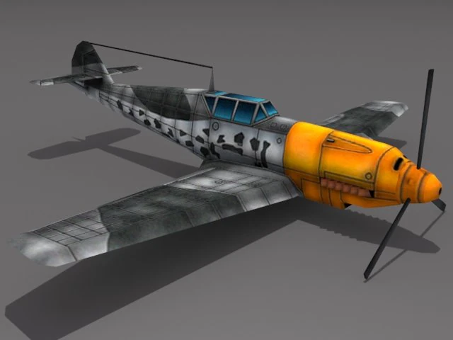 messerschmitt bf 109 3D Model .c4d .max .obj .3ds .fbx .stl .blend