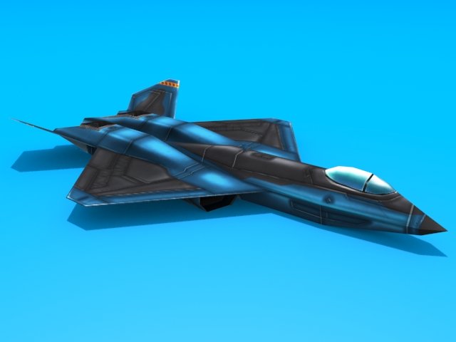 yf23 black widow Modelo 3D .c4d .max .obj .3ds .fbx .stl .blend 