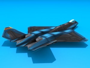 yf23 black widow Modelo 3D