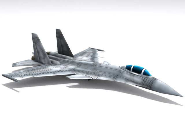 su35 super flanker 3D Model .c4d .max .obj .3ds .fbx .stl .blend 