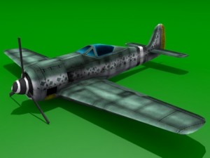 focke wulf fw 190 Modelo 3D