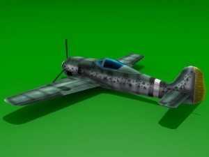 focke wulf fw 190 Modelo 3D