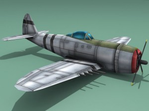 republic p47 thunderbolt Modelo 3D