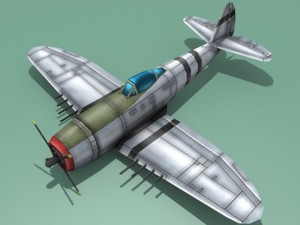 republic p47 thunderbolt Modèle 3D