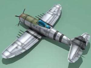 republic p47 thunderbolt 3D Model