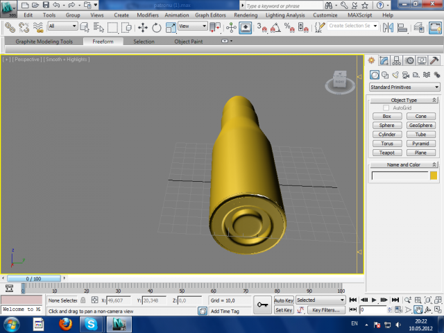 bullet 3D Model .c4d .max .obj .3ds .fbx .stl .blend 