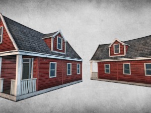 abandoned houses 01 3D Model