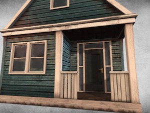 abandoned houses 01 3D Model