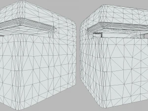 большой бетонный бункер pbr 3D Модель