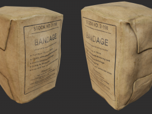 field bandage pbr 3D-Modell