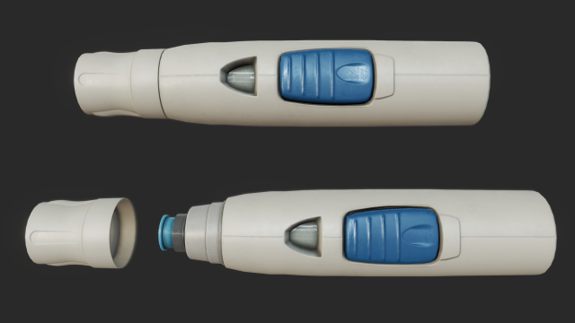 autoinjector pbr 3D मॉडल .c4d .max .obj .3ds .fbx .stl .blend 