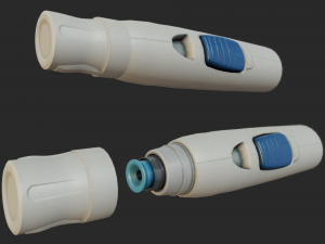 autoinjector pbr 3D मॉडल