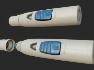 autoinjector pbr 3D मॉडल