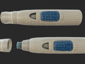 autoinjector pbr 3D मॉडल