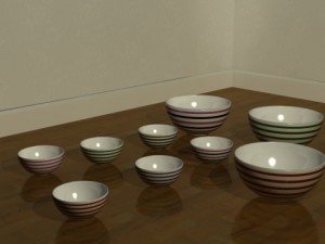 vases and bowls Modello 3D