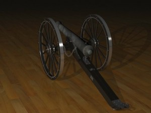 field cannon 3Dモデル