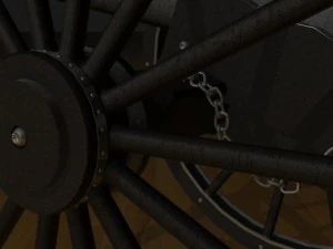 field cannon 3D Model