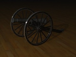 field cannon 3D 模型