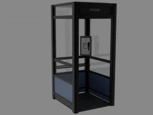 전화 부스 3D 모델