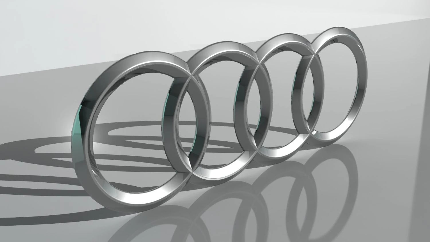 audi logo 3D Model .c4d .max .obj .3ds .fbx .stl .blend