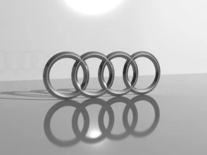audi logo 3D Model