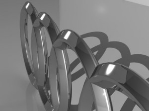 audi logo 3D Model