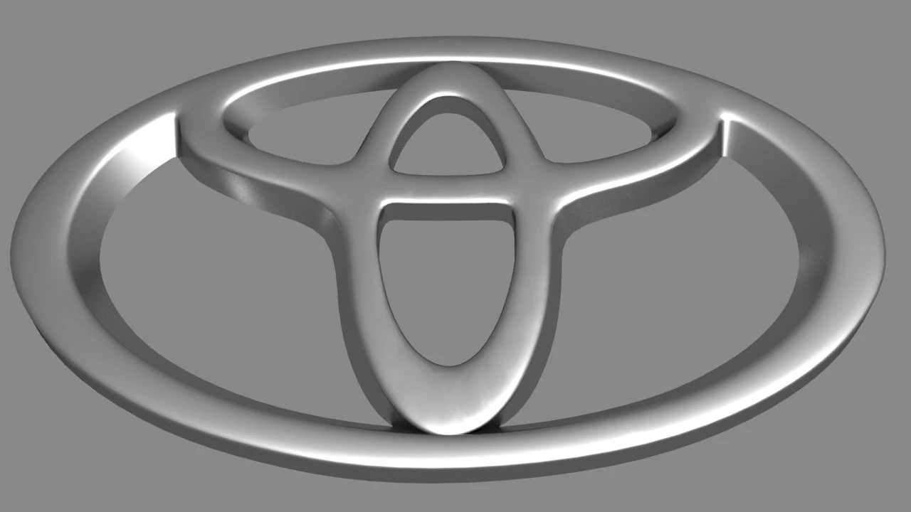 toyota logo 3D Model .c4d .max .obj .3ds .fbx .stl .blend 