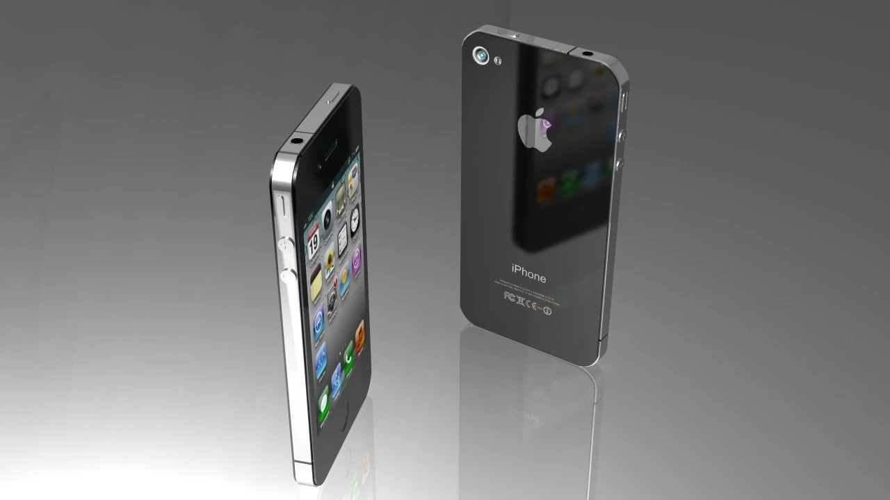 iphone 4s black edition 3D Model .c4d .max .obj .3ds .fbx .stl .blend 