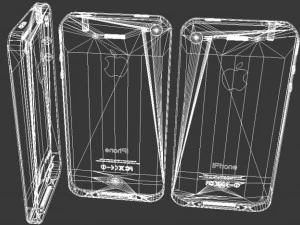 iphone 4s black edition 3D Model