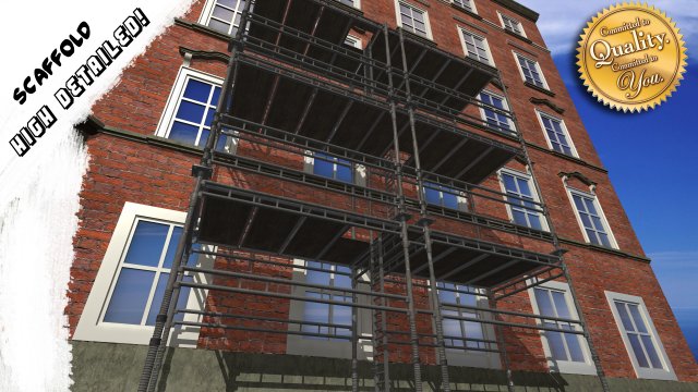 scaffold 3D Модель .c4d .max .obj .3ds .fbx .stl .blend 