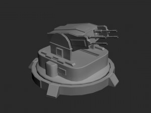 machine tower 3D-Modell