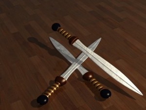 roman sword Model 3D