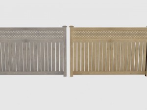 wooden fence Modèle 3D