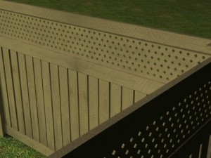 wooden fence Modèle 3D