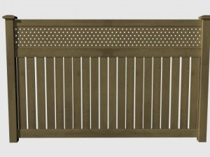 wooden fence Modèle 3D