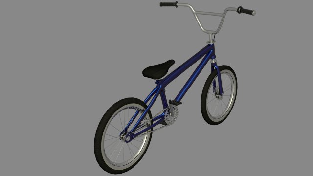 bmx blue Modelo 3D .c4d .max .obj .3ds .fbx .stl .blend 