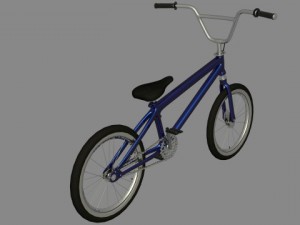 bmx blue 3D Model