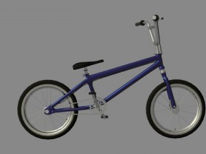 bmx blue Modelo 3D
